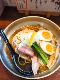 冷やしド煮干しそばを喰らうの巻　長岡　麵の風祥気　麺人　麵狂い　麵紀行
