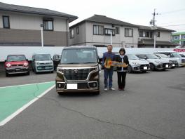 カーキ色！スペーシアカスタムご納車！