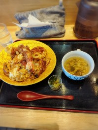 2024本気丼　特大エビとうな玉丼　南魚沼　しあわせ食堂つばめの巣　お米男子の全米が泣いた日