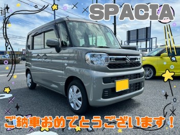 U・Y様、スペーシアご納車おめでとうございます(^^♪