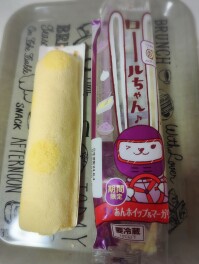 期間限定　ロールちゃん　あんホイップ＆マーガリン　Sweets男子のスイーツ巡り