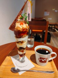 ティラミスのパフェしか勝たん　新潟市　アトリエムズ　Sweets男子のスイーツ巡り