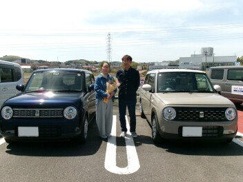 新車ラパンご納車頂きました！