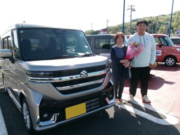 新車スペーシアカスタムご納車です！
