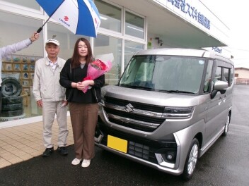 新車スペーシアカスタムご納車です！