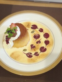 豆乳かぼちゃプリンしか勝たん　小千谷　カフェカルチョフィ　Sweets男子のスイーツ巡り