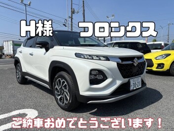 H・K様、フロンクスご納車おめでとうございます(^^♪