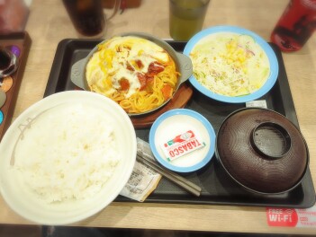 西条てっぱんナポリタン炙りチーズハンバーグ定食を喰らうの巻　Gourmet男子のグル巡り