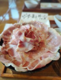 本気丼　炙りローストポーク丼を喰らうの巻　浦佐　葡萄の花　Gourmet男子のグル巡り