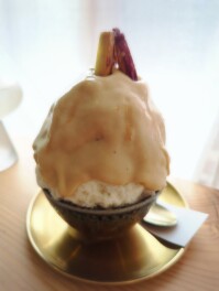 かき氷　芋ジェンヌ＆あんこを喰らうの巻　新潟南区　季節の果物　団吉氷店　Sweets男子のスイーツ巡り