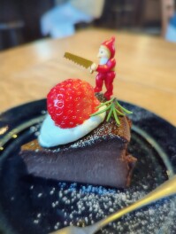 ショコラバスクチーズケーキを喰らうの巻　加茂市　KIDORI　Cafe　Cafe男子のグル巡り