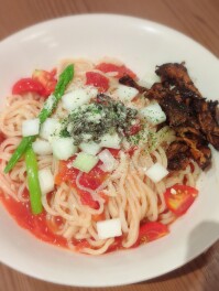 トマ塩まぜそばしか勝たん　長岡　麺香房ぶしや　　麵人　麵狂い　麺紀行　啜郎の麵スタグラム