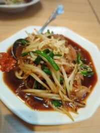 新規オープン　ハラミニラ定食を喰らうの巻　長岡　レバニラ食堂　レバ天　Gourmet男子のグル巡り