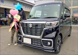 新型スペーシアカスタム納車お待たせ致しました