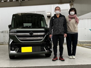 K様　スペーシアカスタム　ご納車おめでとうございます