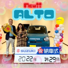 アリーナ名護店★　新型アルト納車第一号♪♪