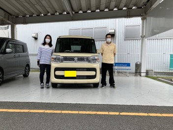 T様　スペーシアご納車おめでとうございます！