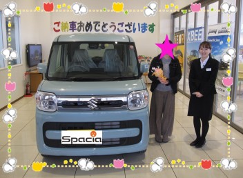 スペーシアご納車させていただきました★