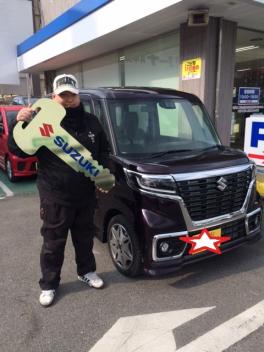 Y様、スペーシアカスタムＸＳターボご納車。