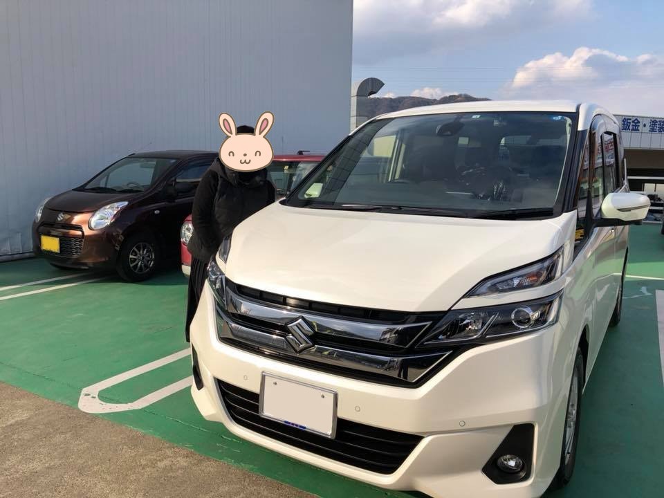 新車ランディ 2 0g ブリリアントホワイトパール 納車ギャラリー お店ブログ スズキアリーナ福山西