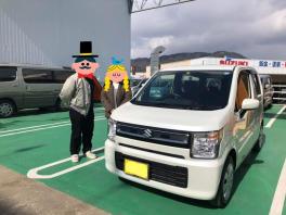 ♪新車ワゴンＲ(ﾋﾟｭｱﾎﾜｲﾄﾊﾟｰﾙ)Ｄ様♪