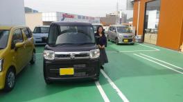 【水呑町M様･新車スペーシア（HYBRID X）アーバンブラウンパールメタリック♪4/26納車分】