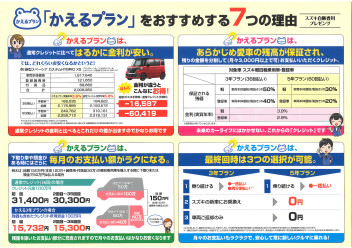 ☆お得な車の買い方かえるプラン★