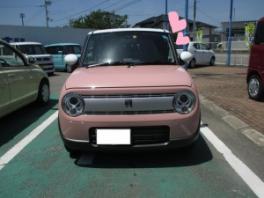 ピンクのラパン御納車でございます(*^^*)