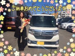 堀川様のタントカスタム納車致しました！