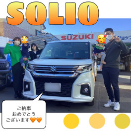 新型ソリオ御納車式です♫