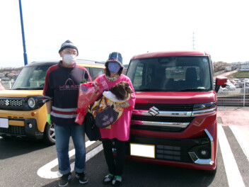 新車スペーシアカスタムご納車です！