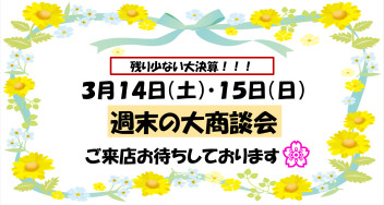 〇●展示会のお知らせ！ホワイトデーはぜひスズキアリーナ鹿嶋店へ●〇