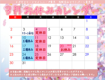 ３月突入～★