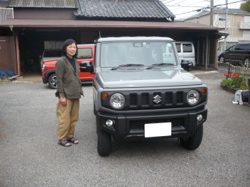 新車ジムニー納車です。