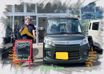H様　中古車ｽﾍﾟｰｼｱｶｽﾀﾑご納車おめでとうございます！