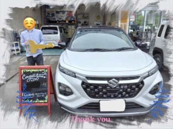 M様　新車ﾌﾛﾝｸｽご納車おめでとうございます！