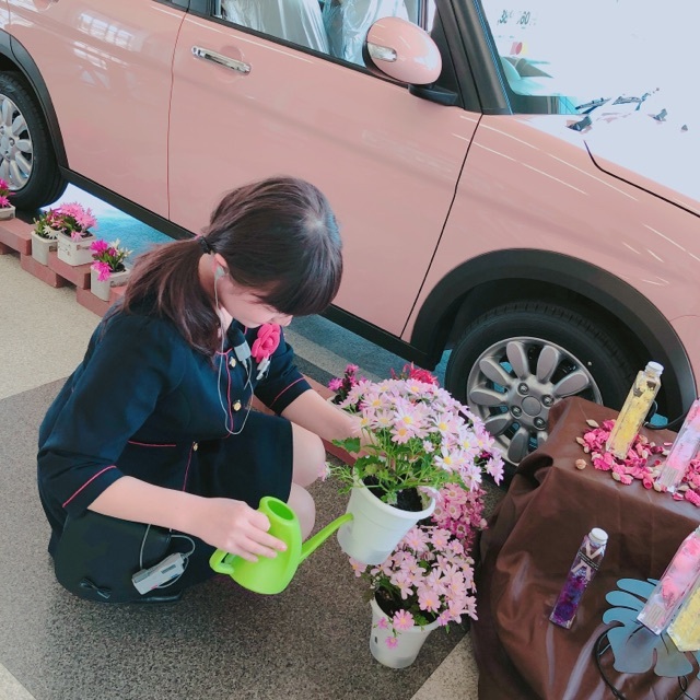 まつおさん水やり