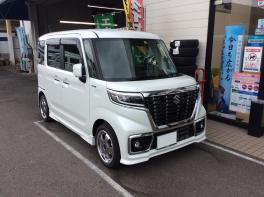 G様スペーシアカスタムＸＳターボ４ＷＤ納車いたしました！