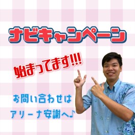 ナビキャンペーンが始まります！！