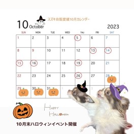 10月のお休みのお知らせ