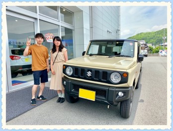 ジムニーを納車させて頂きました(^^)/