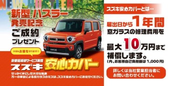 新型ハスラー発売記念！スズキ安心カバー！！