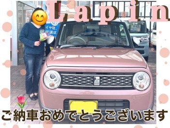 【ラパン】M様ご納車おめでとうございます！