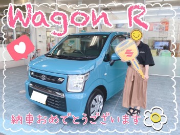 爽やかブルー☆彡ワゴンＲ納車しました！