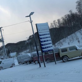 朝から除雪作業です！