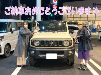 ジムニーシエラご納車させていただきました☆彡