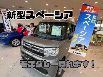 スペーシアモスグレー見れます！！！