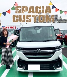 スペーシアカスタム納車♪