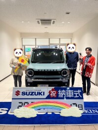 ハスラーご納車おめでとうございます。