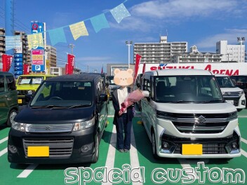スペーシアカスタムにお乗り換え★